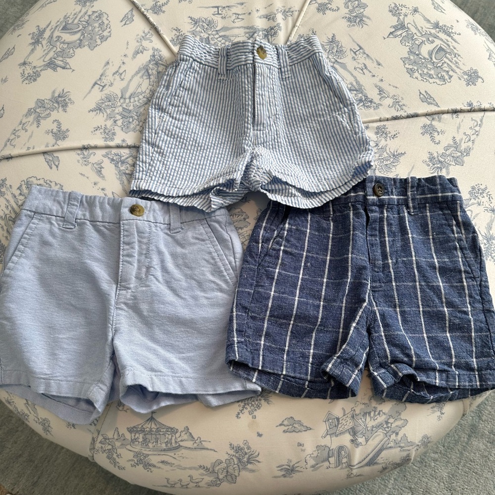 3 pairs of Toddler Boys Janie & Jack Shorts- 6-12 mos